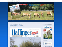haflinger-aktuell.de Webseite Vorschau