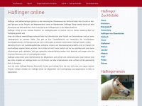 haflinger-online.de Webseite Vorschau