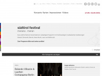 meranofestival.com Webseite Vorschau