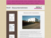wolf-bauunternehmen.de Webseite Vorschau