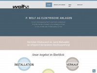 wolf-elektro.ch Webseite Vorschau