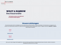 wolff-rambow.de Webseite Vorschau