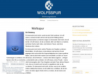 wolfsspur.at Webseite Vorschau