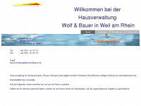 wolfundbauer.de Webseite Vorschau
