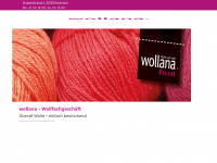 wollana.de Webseite Vorschau