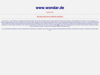 wondar.de Webseite Vorschau