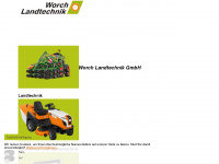 worch-landtechnik.de Webseite Vorschau
