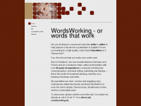 wordsworking.de Webseite Vorschau