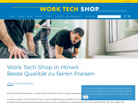 worktech-shop.ch Webseite Vorschau