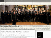 wormser-kantorei.de Webseite Vorschau