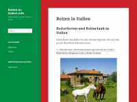 reiten-in-italien.info Webseite Vorschau