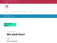 chorverband-brb.de Webseite Vorschau
