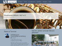 musikverein-moetsch.de Webseite Vorschau