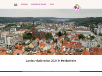 landesmissionsfest.de Webseite Vorschau