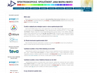 spektroskopie.cz Webseite Vorschau