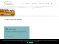 eco-luft.de Webseite Vorschau