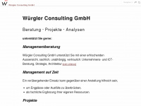 wuergler-consulting.ch Webseite Vorschau