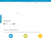 wuesterstrom.at Webseite Vorschau