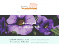 wunderblume.ch Webseite Vorschau