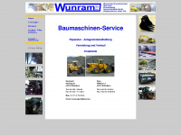wunram-baumaschinen.de Webseite Vorschau