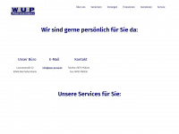 wup-prass.de Webseite Vorschau