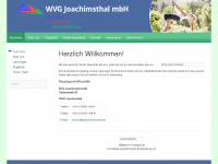wvg-joachimsthal.de Webseite Vorschau