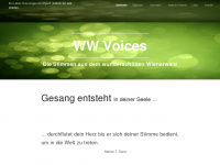 ww-voices.at Webseite Vorschau