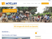 wycliff.at Webseite Vorschau