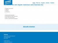 wyder-aushub.ch Webseite Vorschau