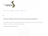 wyland-vets.ch Webseite Vorschau