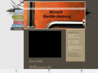 wyrsch-sanitaer-heizung.de Webseite Vorschau
