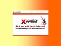 x-country.de Webseite Vorschau