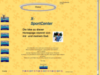 x-sportcenter.de Webseite Vorschau