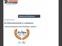 motorrad-rueckheim.de Webseite Vorschau