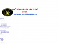 balingen-karate-do.de Webseite Vorschau
