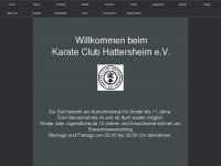 karate-club-hattersheim.de Webseite Vorschau