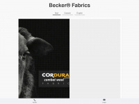 becker-fabrics.de Webseite Vorschau