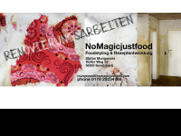 nomagicjustfood.com Webseite Vorschau