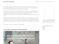 plurale-oekonomik.at Webseite Vorschau