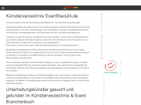 eventstars24.de Webseite Vorschau
