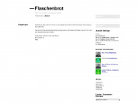 flaschenbrot.wordpress.com Webseite Vorschau