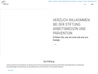 stiftung-arbeitsmedizin-praevention.de Webseite Vorschau