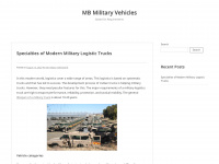 mb-military-vehicles.com Webseite Vorschau