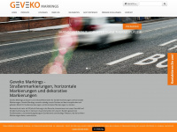 geveko-markings.de Webseite Vorschau