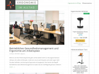 ergonomie-im-alltag.de Webseite Vorschau