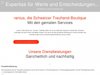 renius.ch Webseite Vorschau