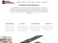 unicum-merchandising.com Webseite Vorschau