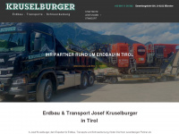 erdbau-kruselburger.at Webseite Vorschau