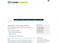 code-alliance.de Webseite Vorschau
