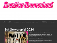 creative-drumschool.de Webseite Vorschau